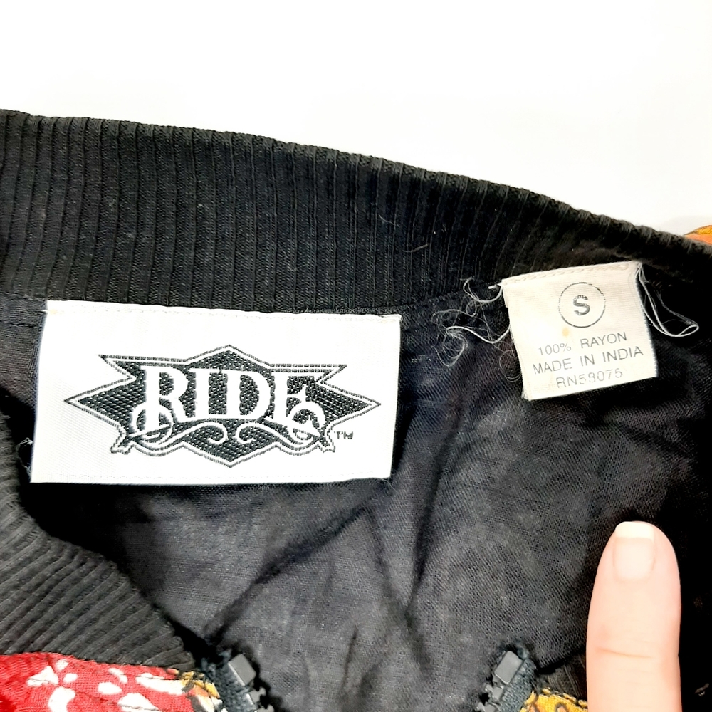 Vintage Ride rayon lightweight jacket, size small - Picture 3 of 11